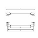 Ver imagem 4 de Porta Toalha Linear Médio Quadra Meber Metais Preto