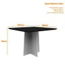 Mesa de Jantar Marina 100x100 com 4 Cadeiras Veneza Off White/Preto/Ipê/Marrom Claro - PR Móveis - 3