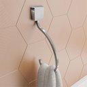 Ver imagem 3 de Porta Toalha Argola Origami Matte Meber Preto