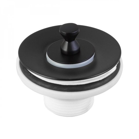 Valvula de Lavatório Universal com Tampa de Metal Matte Meber Preto