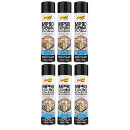 Kit 6 Espuma Expansiva de Poliuretano 500ml - Mundial Prime - 1