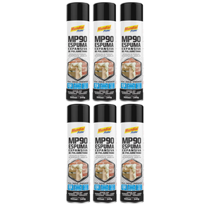 Kit 6 Espuma Expansiva de Poliuretano 500ml - Mundial Prime
