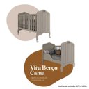 Ver imagem 4 de Berço Mini Cama Alegria Espresso Móveis Branco/Off White