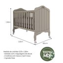 Ver imagem 3 de Berço Mini Cama Alegria Espresso Móveis Branco/Off White