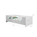 Ver imagem 3 de Cama Infantil Solteiro Montessoriana Infantil Com Proteção Lateral MDF Quarto Multiuso Branco