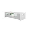 Cama Infantil Solteiro Montessoriana Infantil Com Proteção Lateral MDF Quarto Multiuso Branco - 2