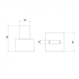 Acabamento para Registro 1/2", 3/4" e 1" Axiom Slim Matte Meber - 2
