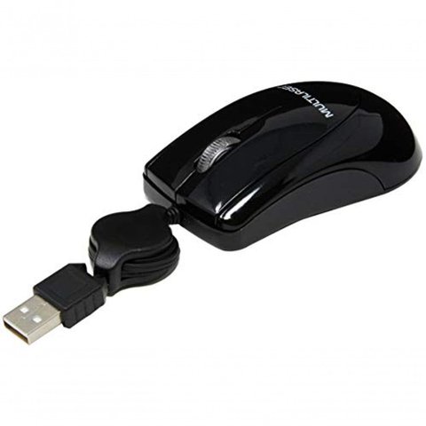 Mini Mouse Multilaser Usb Preto Mo 205