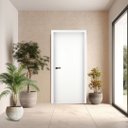 Ver imagem 1 de Folha de Porta em Madeira Lisa 210 Gitale Portas: Branco/ 210x60cm