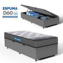 Ver imagem 5 de Cama Box Baú com Colchão de Espuma D60 Double Face Guarda Costas Comfort Force Probel Solteiro 88cm