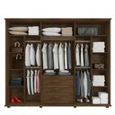 Ver imagem 2 de Guarda Roupa 6 Portas com Espelho 271cm Estrela RV Móveis Cinamomo/Off White