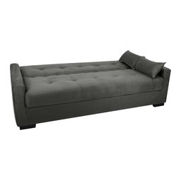 Sofá Cama Lavinia Suede Cinza B250 - Matrix - 7