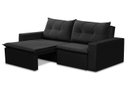 Ver imagem 2 de Sofá Retrátil 2 lugares 1,80m Luana Suede Preto Madelina Decor