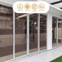 Ver imagem 1 de Película Adesiva Uv Profissional Refletiva Preto e Bronze Espelhado 50x500cm