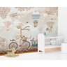 Papel De Parede Adesivo Bebe Safari Balões Infantil Wt-03 M² - 1