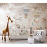 Papel De Parede Adesivo Bebe Safari Balões Infantil Wt-03 M² - 3