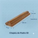 Ver imagem 3 de 5m Boiserie/Chapéu Padre/Rodameio Madeira 2x0,8cm 30 c/1m