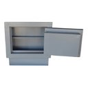 Ver imagem 5 de Cofre De Embutir 34cm Com Fundo Falso - RJL034 Cofres RJL Cinza