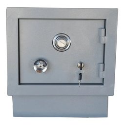 Cofre De Embutir 34cm Com Fundo Falso - RJL034 Cofres RJL Cinza - 4