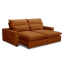 Ver imagem 2 de Sofa Retratil Reclinavel 2 Lugares 2m Andreza Veludo Lansof