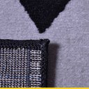 Ver imagem 4 de Tapete Retangular para Quarto Geométrico Zig Zag 250 X 200 Cm Reinassance Veludo Preto - Clicklar