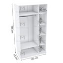 Ver imagem 2 de MODULO CLOSET OU LOJA COM CABIDEIRO M96.2021.B (COLMÉIA) MUNDI MOVEIS