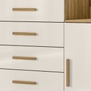 Ver imagem 6 de Cômoda para Quarto 104cm com Espelho Kyra Freijó/off Z17 - Mpozenato