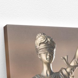 Balança Justiça Deusa Têmis Direito Quadro Canvas 100x70cm - 3