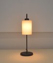 Ver imagem 4 de Abajur Luminária Mesa Retro Preto com Cúpula Tecido Cru.:preto
