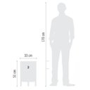 Ver imagem 6 de Vaso Cilíndrico Decore 34 (28l) Cimento Queimado Japi