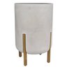 Vaso Cilíndrico Decore 34 (28l) Cimento Queimado Japi - 1