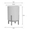 Vaso Cilíndrico Decore 34 (28l) Cimento Queimado Japi - 5