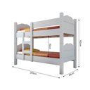 Ver imagem 4 de Beliche Multifuncional que Vira 2 Camas Madrid com Grades de Proteção