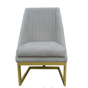 Ver imagem 2 de Kit 02 Cadeiras para Sala de Jantar Ana Base de Ferro Suede Bege - D'classe Decor