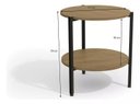 Ver imagem 3 de Mesa de Centro Kappesberg Estilo Industrial Li017 Freijó