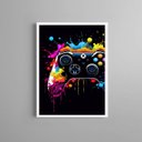Ver imagem 2 de Quadro Gamer - Xbox Controller 24x18cm - com Vidro:moldura Branca