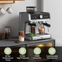 Ver imagem 4 de Takywep Máquina de Espresso 20 Bar com Moedor e Vaporizador 2,8l Prata