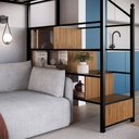 Ver imagem 2 de Beliche Suspenso Casal - Morgan:preto