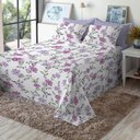 Ver imagem 2 de Jogo de Cama King Size Algodão 130 Fios 4 Peças Estampado