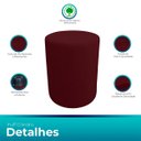 Ver imagem 6 de Puff Cilindro Live para Sala e Quarto Suede - Jylcrom Puff Cilindro Live Sala Quarto Recepção Clínic