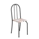 Ver imagem 4 de Conjunto de Mesa Tubular 62 100x60cm Tampo em Mdfcom 4 Cadeiras Ane B Prata/Botanic Bege/Mart