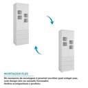Ver imagem 4 de Guarda Roupa Infantil Uli New 2 Portas e 3 Gavetas Branco Brilho - Móveis Peroba