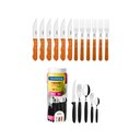 Ver imagem 1 de KIT - Jogo De Churrasco Inox 12 Peças Dynamic + 1 Faqueiro 30pç - Tramontina
