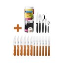Ver imagem 2 de KIT - Jogo De Churrasco Inox 12 Peças Dynamic + 1 Faqueiro 30pç - Tramontina