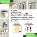 Ver imagem 4 de Kit Acessórios Para Banheiro Com Adesivo 6 Peças Branco ELG