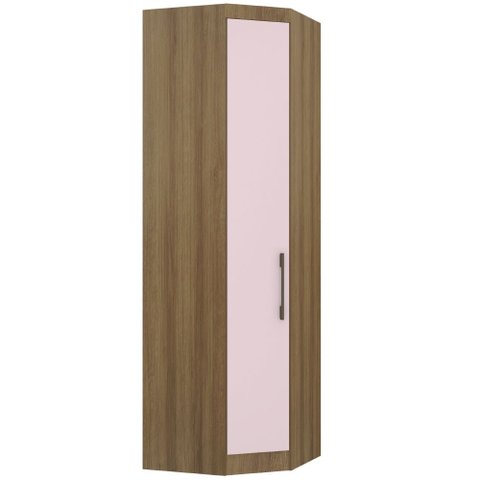Guarda Roupa de Canto Diagonal Modulado 70cm 1 Porta Paris Luciane Móveis