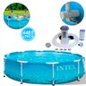 PISCINA ESTRUTURAL 4485 LITROS ARMAÇÃO INTEX + FILTRO - 1