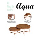 Ver imagem 3 de Kit Mesa de Centro Aqua Freijó Cobre - Imcal