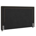 Ver imagem 1 de Cabeceira Cama Box Casal King 195cm Mali P02 Veludo Preto