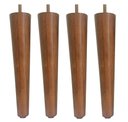 Ver imagem 1 de Kit 4 Pé Palito 45cm Amendoa Marrom Claro Puff